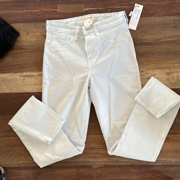 EUC Lagence Skinny Marguerite high rise light grey/silver/blue🤷🏻♀️very pretty - Picture 3 of 3